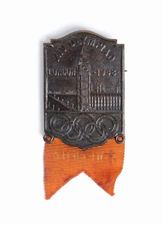  
Olimpiadi, Londra 1948, badge Atletica 1948
bronzo 
