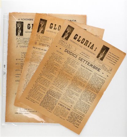  
GLORIA ! - Giornale del Fiumanesimo  1920
 