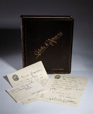  
D'Annunzio, Gabriele - Lettera e raccoglitore, a Pasquinelli 1930
 