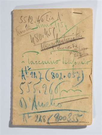  
Graziani, Rodolfo - Agendina personale 1950
 cm.11x16