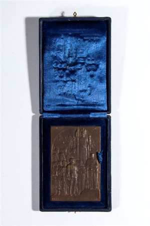  
Placca IMPERIALE - Fondazione Impero fascista  1936
Bronzo cm.8x12