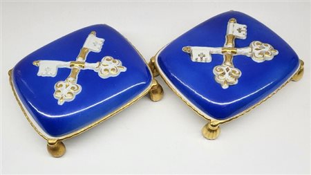  
Pio XII 1939-1958, Eugenio Pacelli - Anno Santo 1950
Porcellana cm.12x10x4