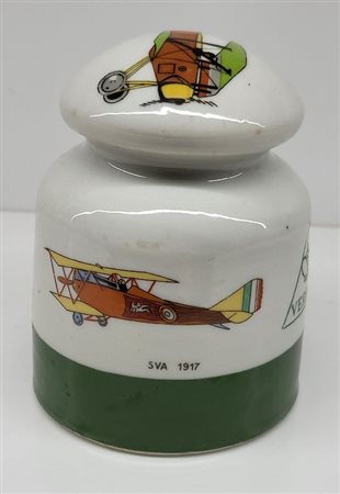  
Regia Aeronautica - Dannunziana - Volo su Vienna  1920s
porcellana cm.9x7