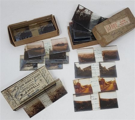  
Militari, Coloniali - Lastre fotografiche stereoscopiche 1917
 cm.4,5x11