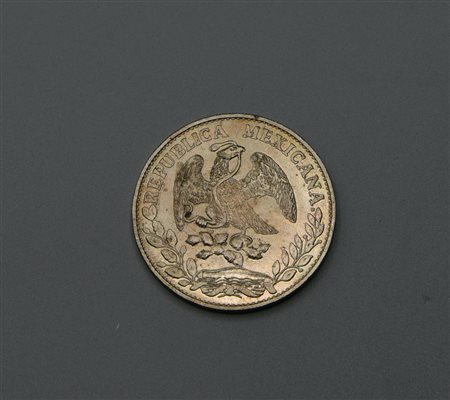 8 REALS, MESSICO, ARGENTO 900/1000, 1884 Materiale: argento 900/1000 DIAM...