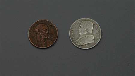 10 CENTESIMI, STATO DELLA CITTA' DEL VATICANO,RAME, 1933 Materiale: rame...