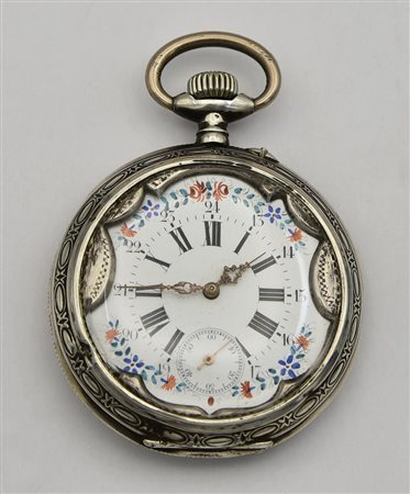 Orologio da tasca, Svizzera, fine 800, argento 800/1000 CASSA: in argento con...