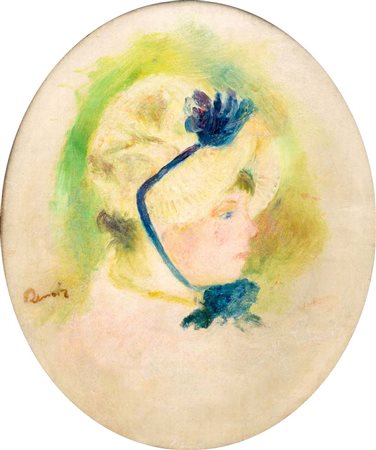 Pierre-Auguste Renoir (Limoges 25/2/41 - Cagnes-sur-Mer 3/12/1919) Tête de...
