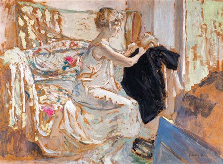 Édouard Vuillard (Cuiseaux 11/11/1868 - La Baule 21/6/1940) La jupe noire...