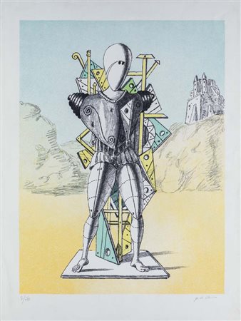 Giorgio De Chirico (Volo 1888 - Roma 1978) Il Trovatore numerata in basso a...