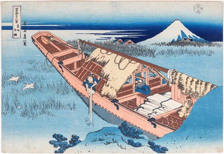 Katsushika Hokusai (Edo 1760 - Edo 10/5/1849) Jōshū Ushibori (Ushibori nella...