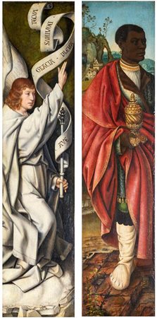 Maestro di Francoforte (attribuito a) (Anversa 1460 - Anversa 1533 ?) a) San...