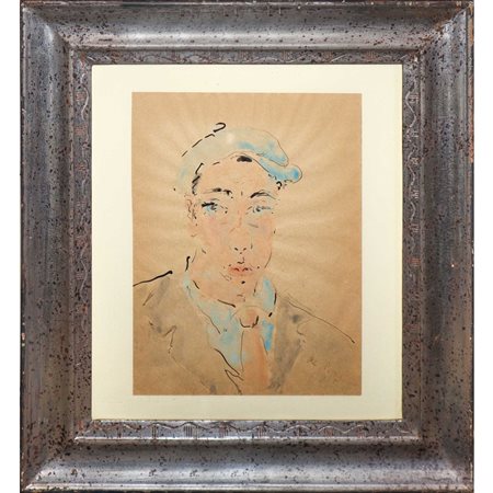 Filippo De Pisis (Ferrara 1896 - Milano 1956)  - Uomo, 1945