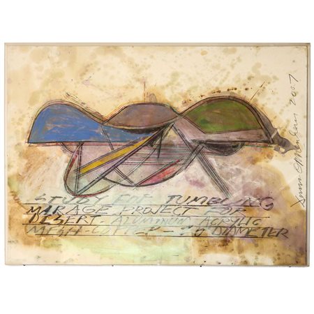 Dennis  Oppenheim (Mason City  1938 - New York  24/1/2011)  - Study for tumbling, mirage project for desert, 2007