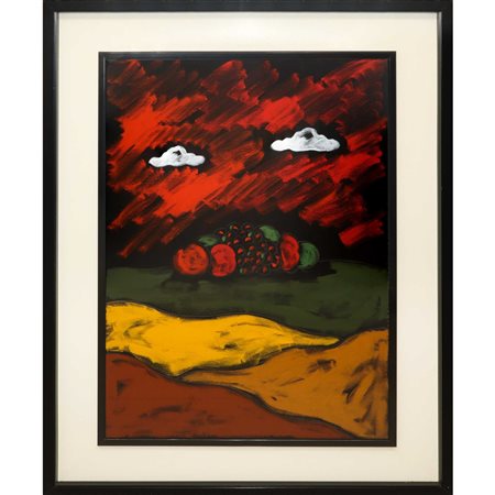 Tano Festa (Roma   2 novembre 1938 - Roma  9 gennaio 1988)  - Senza Titolo, 1980s