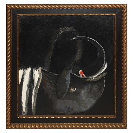 Alberto Gianquinto (Venezia  29 marzo 1929 - Jesolo 17 maggio 2003)  - Il paniere, 1973