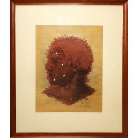 Lorenzo  Tornabuoni (Roma 1934 - Roma 2004)  - Testa, 1972