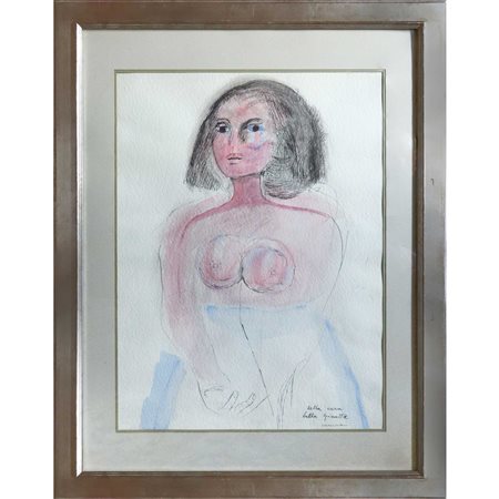 Bruno  Cassinari (Piacenza 29/11/1912 - Milano 26/03/1992)  - Nudo di donna, 1985