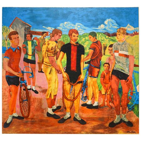 Aligi Sassu (Milano 17/07/1912 - Pollença 17/07/2000)  - Ciclista