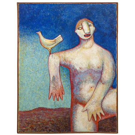 Juan  Esperanza - Uomo e uccello, Sutera 1991