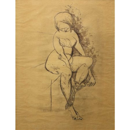 Raoul Vistoli (1915 - 1990)  - Nudo di donna, 1960