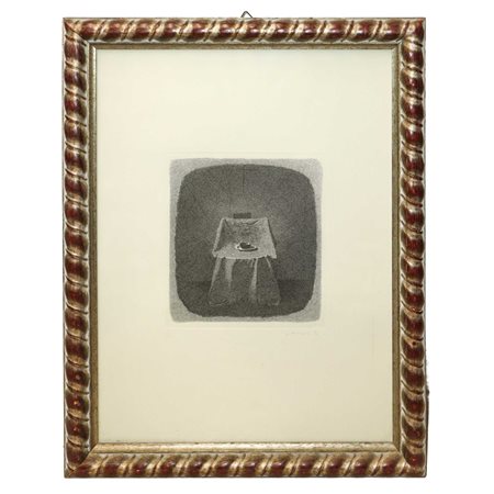 Gianfranco Ferroni (1927 - 2001)  - Sedia coperta da un telo