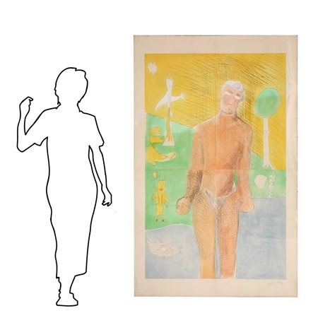 Sandro  Chia (Firenze 1946)  - Figura di uomo