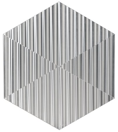 Getulio Alviani N. 1939 SUPERFICIE A TESTURA VIBRATILE. ESAGONO II 72071...