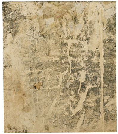 Mimmo Rotella 1918-2005 ALLA PERFEZIONE firmato e datato 58 retro d'affiche...