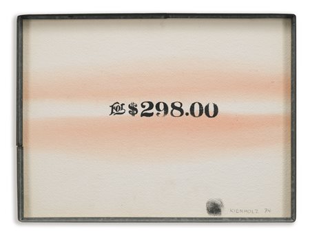 Edward Kienholz 1927 - 1994 FOR $ 298,00 firmato, dedicato e datato 74 timbro...