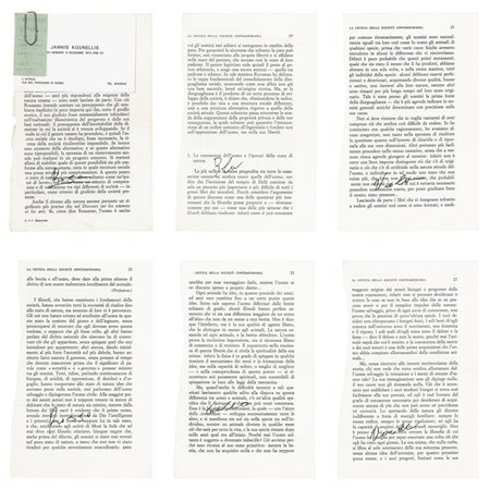 Jannis Kounellis N. 1936 ROSA, BLU, VIOLA, ROSSO, GIALLO, VERDE intitolato...