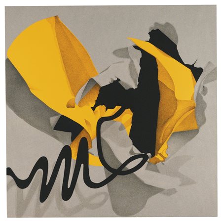 Agostino Ferrari N. 1938 INTERNO ESTERNO firmato sul retro acrilico e sabbia...