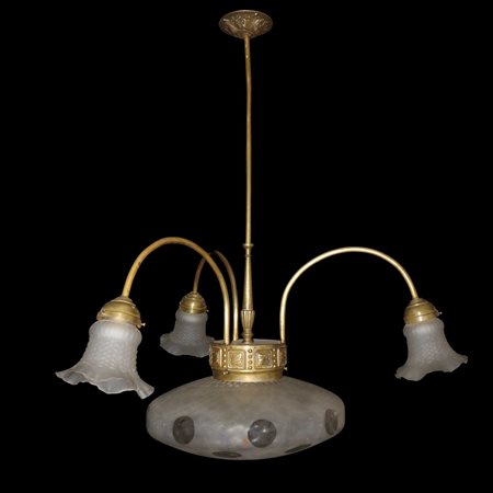 Lampadario a 4 luci , 1940s