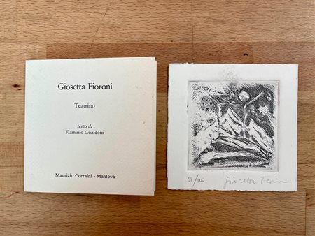 CATALOGHI CON OPERE ALL'INTERNO (GIOSETTA FIORONI) - Giosetta Fioroni. Teatrino