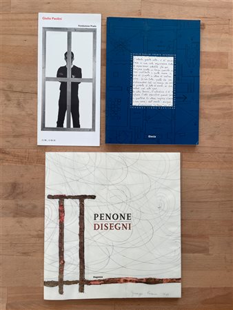 GIUSEPPE PENONE E GIULIO PAOLINI - Lotto unico di 2 cataloghi