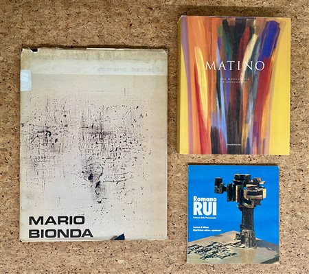 VITTORIO MATINO, MARIO BIONDA ROMANO RUI - Lotto unico di 3 cataloghi