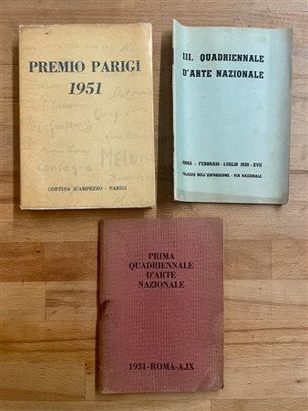 PREMI ED ESPOSIZIONI INTERNAZIONALI - Lotto unico di 3 cataloghi