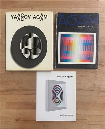 YAACOV AGAM - Lotto unico di 3 cataloghi
