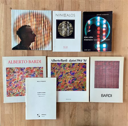 NINO CALOS E ALBERTO BARDI - Lotto unico di 7 cataloghi