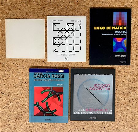 ARTE OPTICAL E CINETICA - Lotto unico di 5 cataloghi