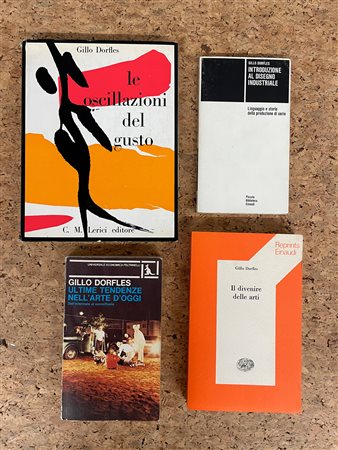 SAGGI DI GIRLO DORFLES - Lotto unico di 4 saggi illustrati, uno dei quali autografato