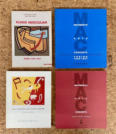 M.A.C. - MOVIMENTO ARTE CONCRETA - Lotto unico di 4 cataloghi
