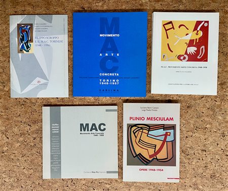 M.A.C. - MOVIMENTO ARTE CONCRETA - Lotto unico di 5 cataloghi