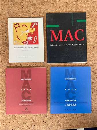 M.A.C. - MOVIMENTO ARTE CONCRETA - Lotto unico di 4 cataloghi