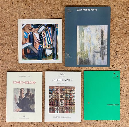 ARTISTI ITALIANI DEL DOPOGUERRA - Lotto unico di 5 cataloghi
