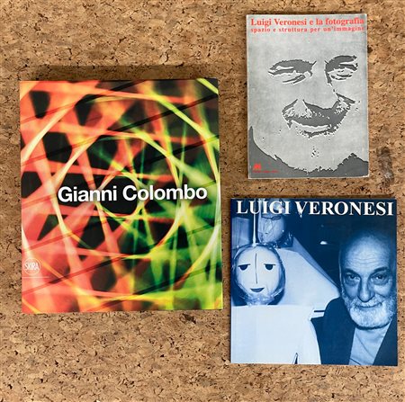 GIANNI COLOMBO E LUIGI VERONESI - Lotto unico di 3 cataloghi