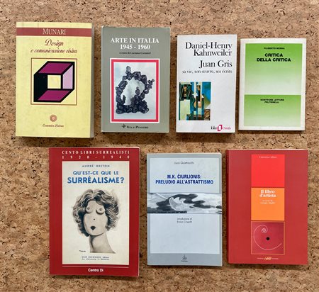 SAGGI DI ARTE, CRITICA E DESIGN - Lotto unico di 7 titoli