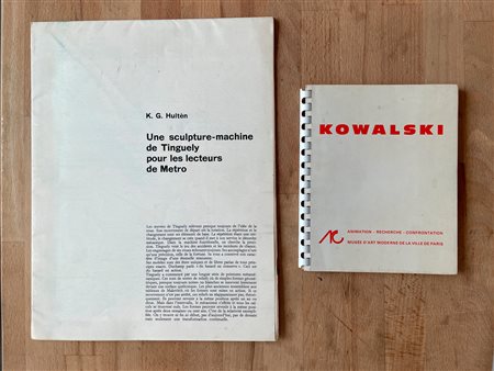 EDIZIONI RARE (TINGUELY E KOWALSKI) - Lotto unico di 2 rare edizioni