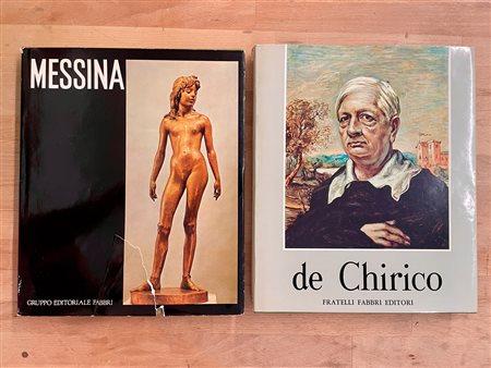 FRANCESCO MESSINA E GIORGIO DE CHIRICO - Lotto unico di 2 cataloghi