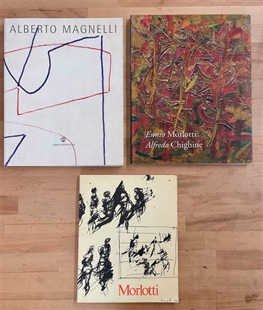 ENNIO MORLOTTI, ALFREDO CHIGHINE E ALBERTO MAGNELLI - Lotto unico di 3 cataloghi